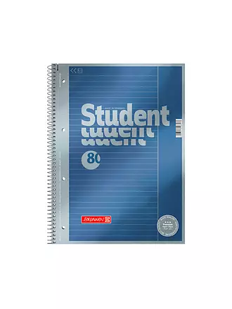 BRUNNEN VERLAG | Brunnen Collegeblock Premium A4 a righe, con spirale, 80 fogli | 